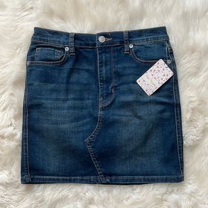NWT Free People Denim Mini Skirt